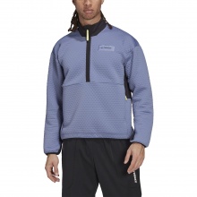 adidas Fleece Pullover Terrex Utilitas Hike Half-Zip blue Men